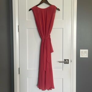 Banana Republic belted dress with slip